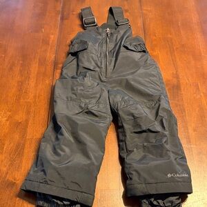 Columbia Kids Black Snow Overalls
